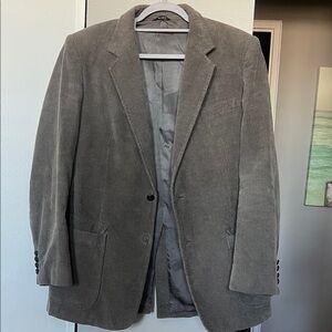 The Men's Store Gray Corduroy Sport Coat - Single-Breasted Blazer